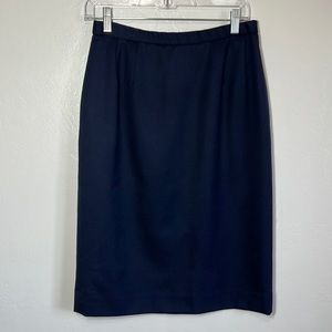 Pendleton 100% Wool Skirt Size 10 P Navy